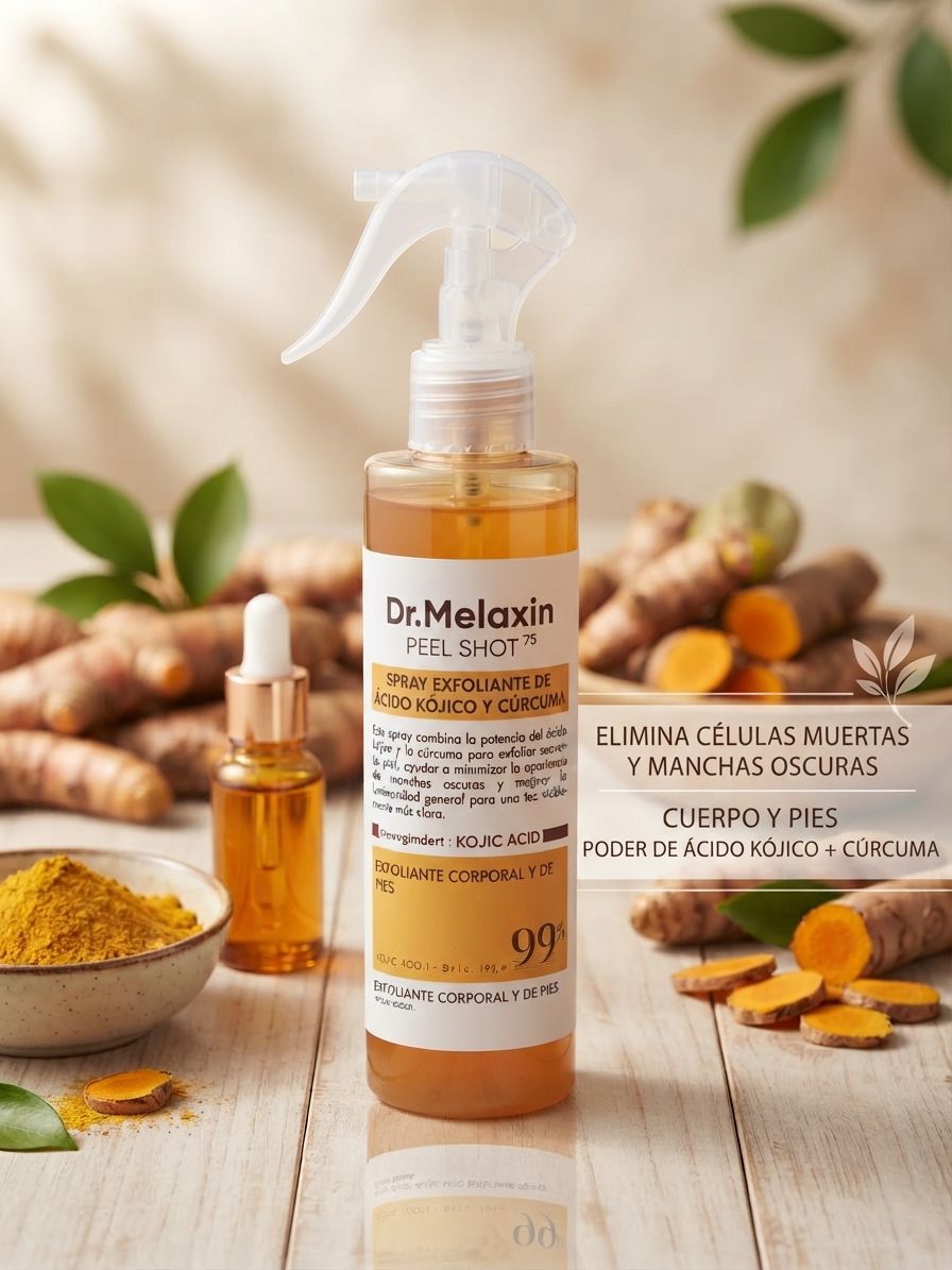 ✨ DR. MELAXIN TURMERIC SPRAY | PIEL MÁS SUAVE, UNIFORME Y LUMINOSA 🌿