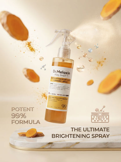 ✨ DR. MELAXIN TURMERIC SPRAY | PIEL MÁS SUAVE, UNIFORME Y LUMINOSA 🌿